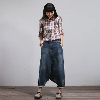

Spring Denim Jeans For Women Loose Big Size Harem Pants Casual Vintage Jeans Fashion New 2019