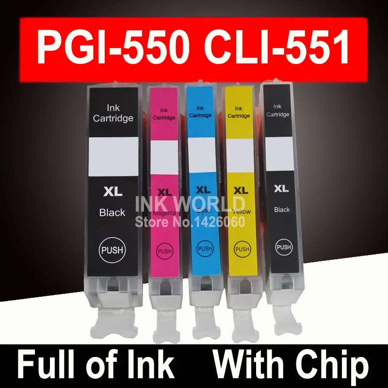 Для Canon Pixma MX925 iP7250 iP8750 iX6850 чернильные картриджи PIxma MX 925 iP 7250 8750 iX 6850 принтер 5 цветов