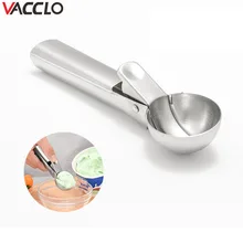 Vacclo Нержавеющая сталь совок для мороженного круглая формочка для мороженого для приготовления замороженного йогурта формовочная машина для печенья Мясные Шарики блюда из риса ложка для мороженого инструменты