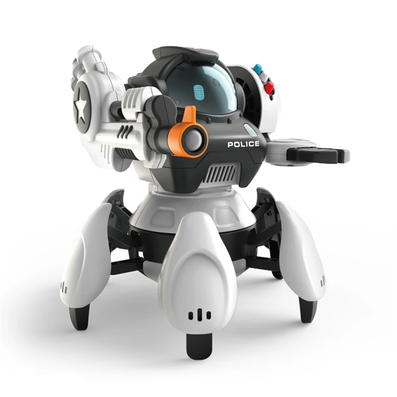 SBK50001 2.4G 6-Legs Smart RC Robot 5 Modes 3 Systems Robot Kids Toy
