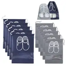 Акция! 10 шт шнурок органайзер для обуви Водонепроницаемый Портативный для мужчин и женщин хранение с экономией пространства сумки темно-синий и серый