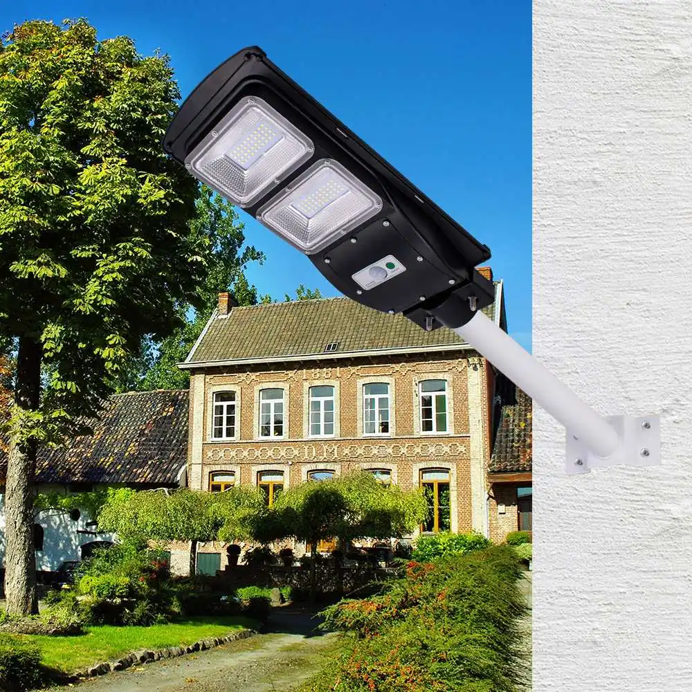 

Smuxi Solar LED Street Light LED Solar Lamps Waterproof IP65 Radar Motion+Light/Remote Control for Plaza Garden Yard Street