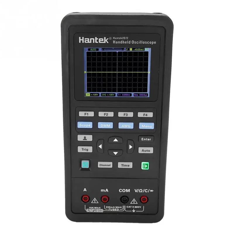 Цифровой осциллограф Hantek 2D72/2D42 70 МГц/40 МГц 2CH + мультиметр генератор сигналов 25 м