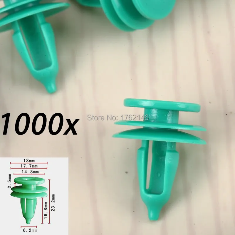 1000x зеленая Дверная панель защелка 6503204 6507055AA для Dodge Jeep Grand Cherokee WJ & WK|Клипсы и