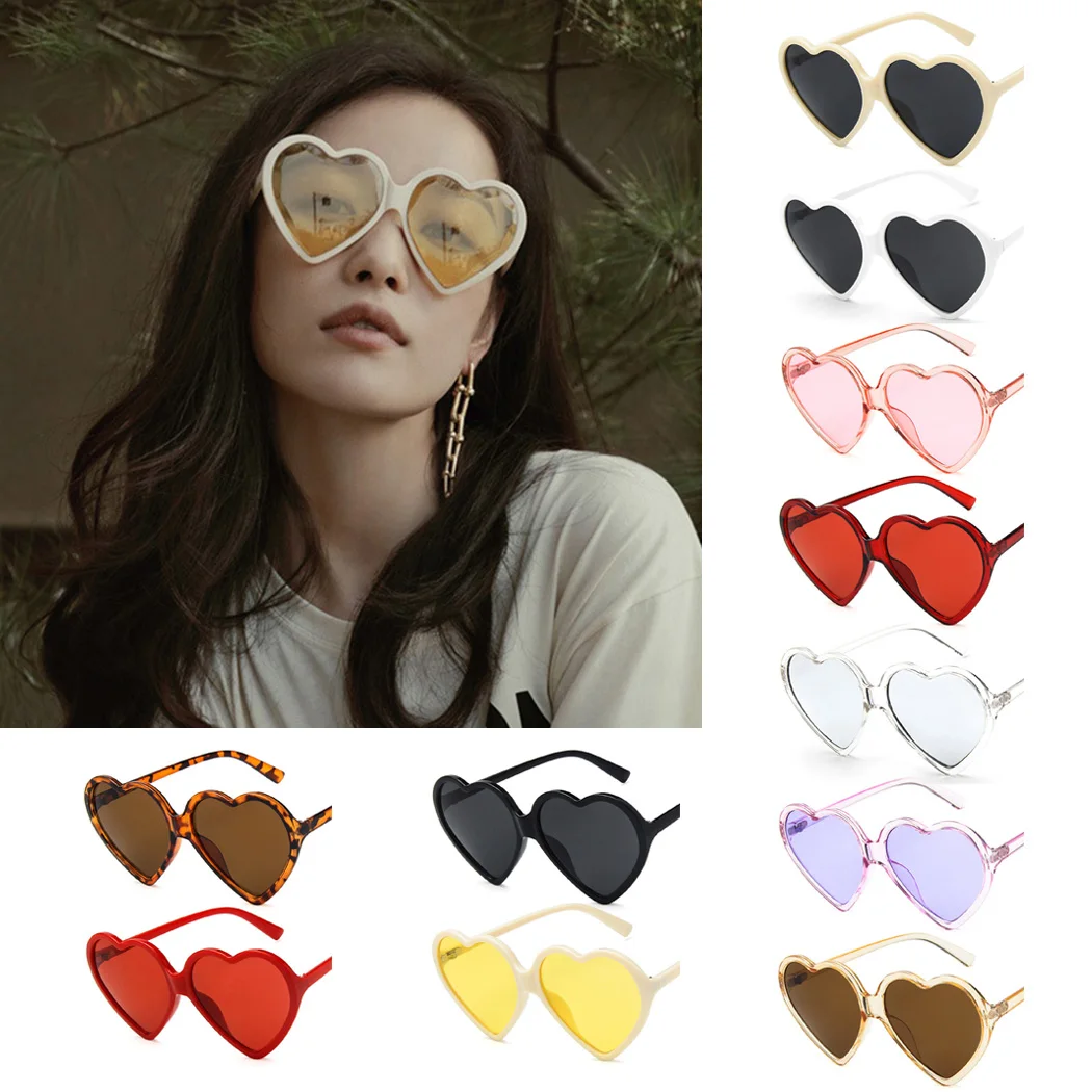 

Cute Sexy Heart Sunglasses Women Fashion Love Heart Glasses Brand Designer Eyewear Retro Vintage Cheap Sun Glasses Red Shades