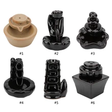 Дым обратного потока благовония горелки башня керамика кадило-ароматерапия принадлежности, домашний декор