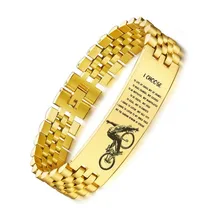 Я выбираю персонализированные часы группа ID тег мужчин браслет ассорти цветов нержавеющая сталь Brackelts бразильские 15 мм