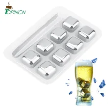 Многоразовые нержавеющей стали Виски вино ведро льда охладитель напитка трубки охлаждения лоток e идеальный подарок для питья