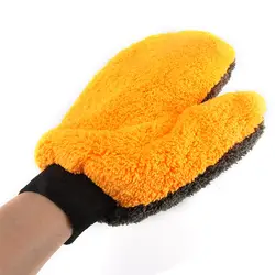Перчатка для мытья машины мягкий коралловый флис Чистящая рукавица щетка для мойки авто ткань мотоцикл для дома