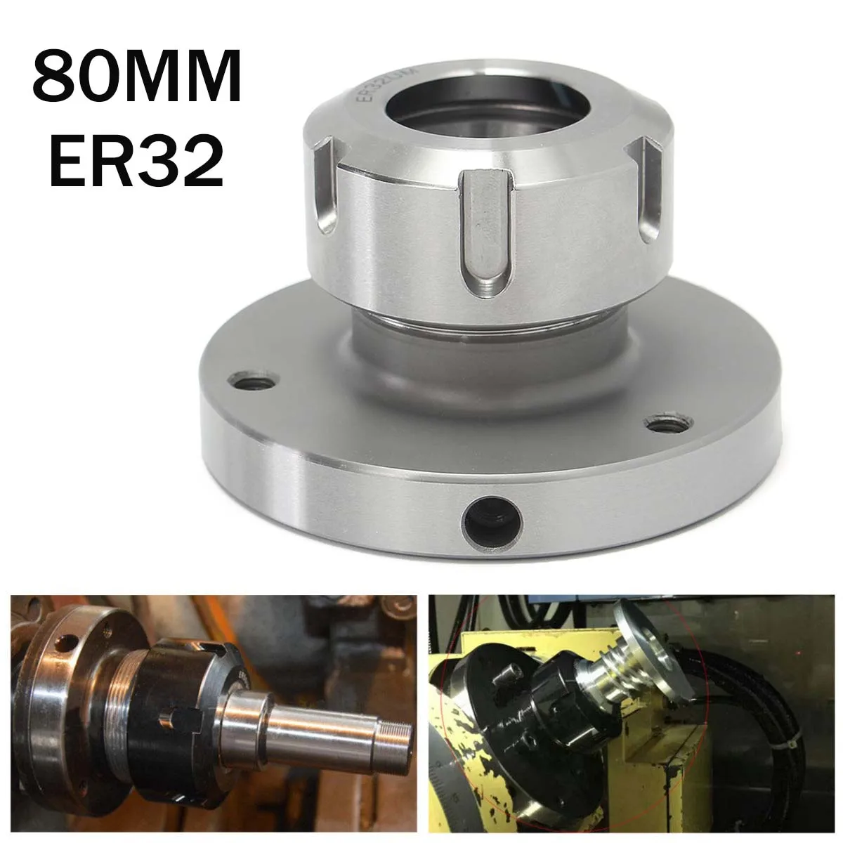 

NEW 1PC 80MM Diameter ER-32 Collect Chuck (3901-5032) Compact Lathe Tight Tolerance