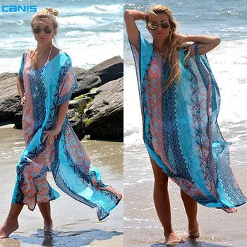 

2019 Beach Dress Kaftan Beach Sarongs Sexy Cover-Up Chiffon Bikini Swimwear Tunic Swimsuit Bathing Suit Cover Ups Pareo