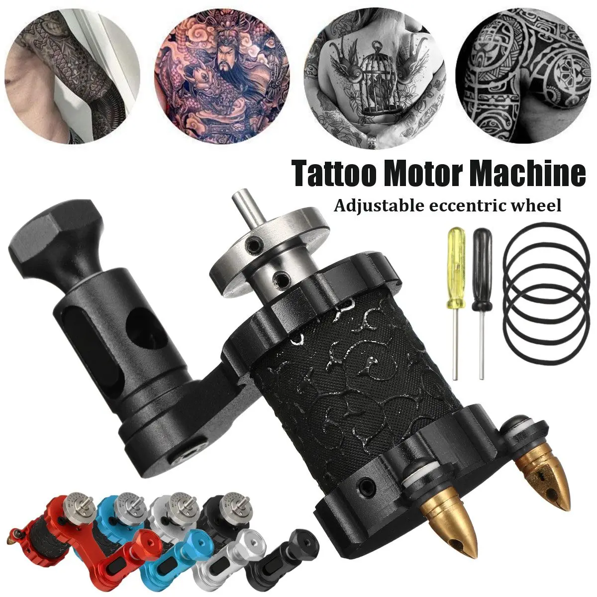

10000RPM Adjustable Rotary Tattoo Machine Tattoo Gun For Tattoo Shader Liner Tattoo Machine Motor Powerful Stroke Direct Drive