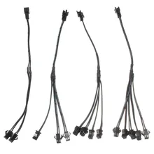 Самые низкие цены 2/3/4/5 в 1 разветвитель кабеля для EL провода трубки неоновые полосы светильник Conected с солнечным инвертором черный