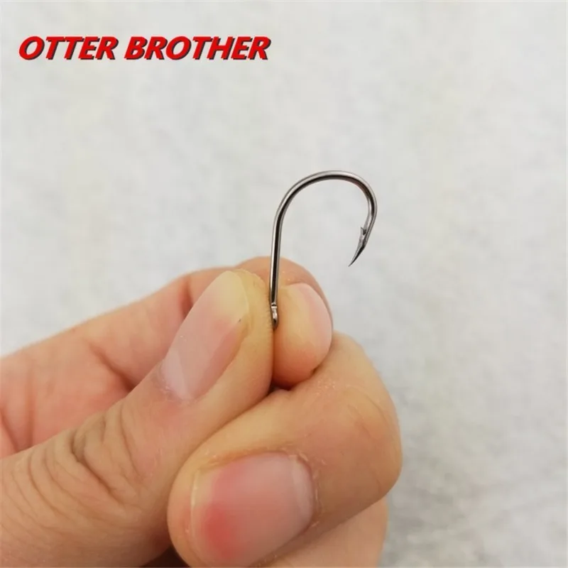 High Carbon Steel Fish Hook Barbed 30PCS 3#-12# Series In Fly Fishhooks Worm Pond Fishing Bait Holder Jig Hole Accessories Pesca