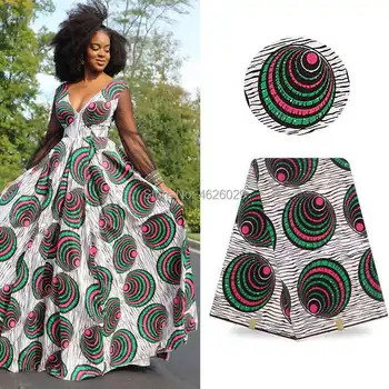 

peach ankara hitarget tissus lead fashion african wax print fabric high quality 100% cotton wax fabric for lady dress