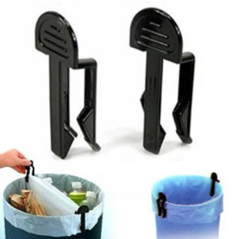 Buy 10pcs Trash Can Clamp Plastic Fixed Waste Bin Bag