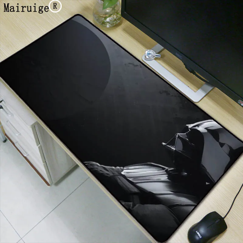 

Mairuige Darth Vader Star Wars Large Mouse Pad Locking Edge Mouse Mat Gamer Computer Mouse Pad Desk Mats Mousepad for Cs Go LOL