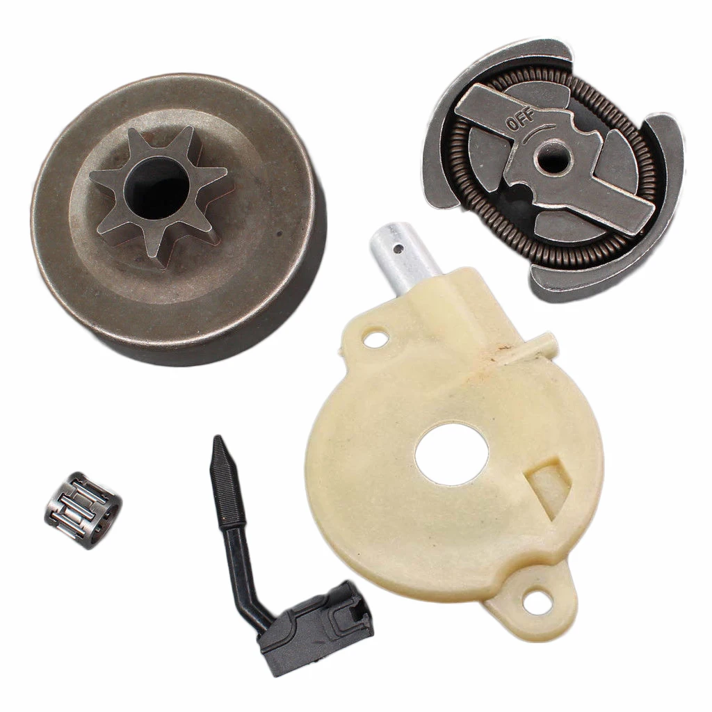Clutch Oil Pump Sprocket Bearing Kit Clutch Drum 7T Replacement For Poulan Pro Gas Saw High Quality Clutch Oil Pump Sprocket Bearing Kit Clutch Drum 7T Replacement For Poulan Pro Gas Saw High Quality