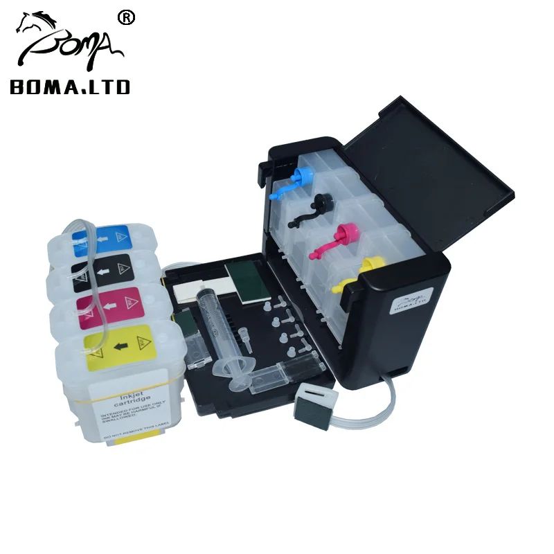 BOMA. LTD مستمر الحبر العرض نظام HP82 مع ARC إعادة رقاقة اتش بي 82 كيبك ل طابعة تصميم إتش بي 510 CH565A طابعة