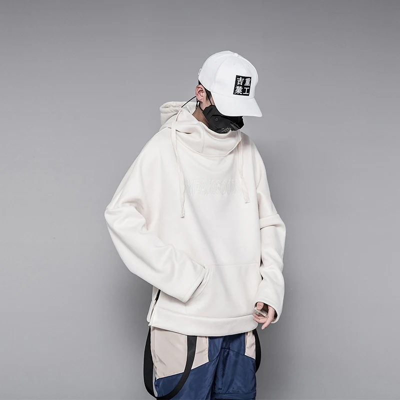 

Men's Hoodie 2019 Spring New Hooded Sweatshirt Hip Hop Hood Jacket Solid Color Hoodie Personality Youth Casual Men's Wear