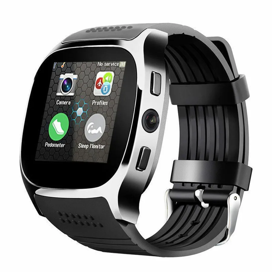 

T8 Waterproof Smart Watch SIM Camera Wristwatch for iPhone Samsung Android Phone