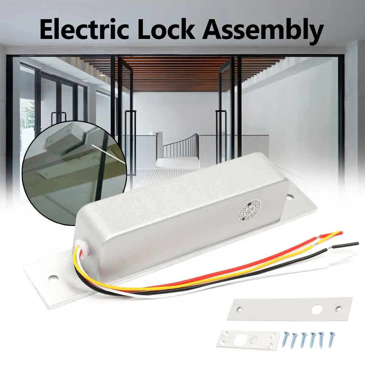 

12/24V Electric Delay Lock Assembly Solenoid Lock Tongue For Door Drawer Ultra-low Temperature Bolt Lock Fail-safe Home Security
