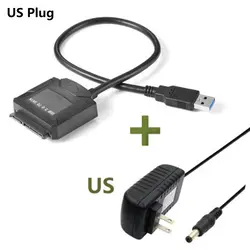 USB 3,0 на SATA 2,5/3,5 "HDD SSD жесткий диск конвертер адаптер питания кабеля США plug