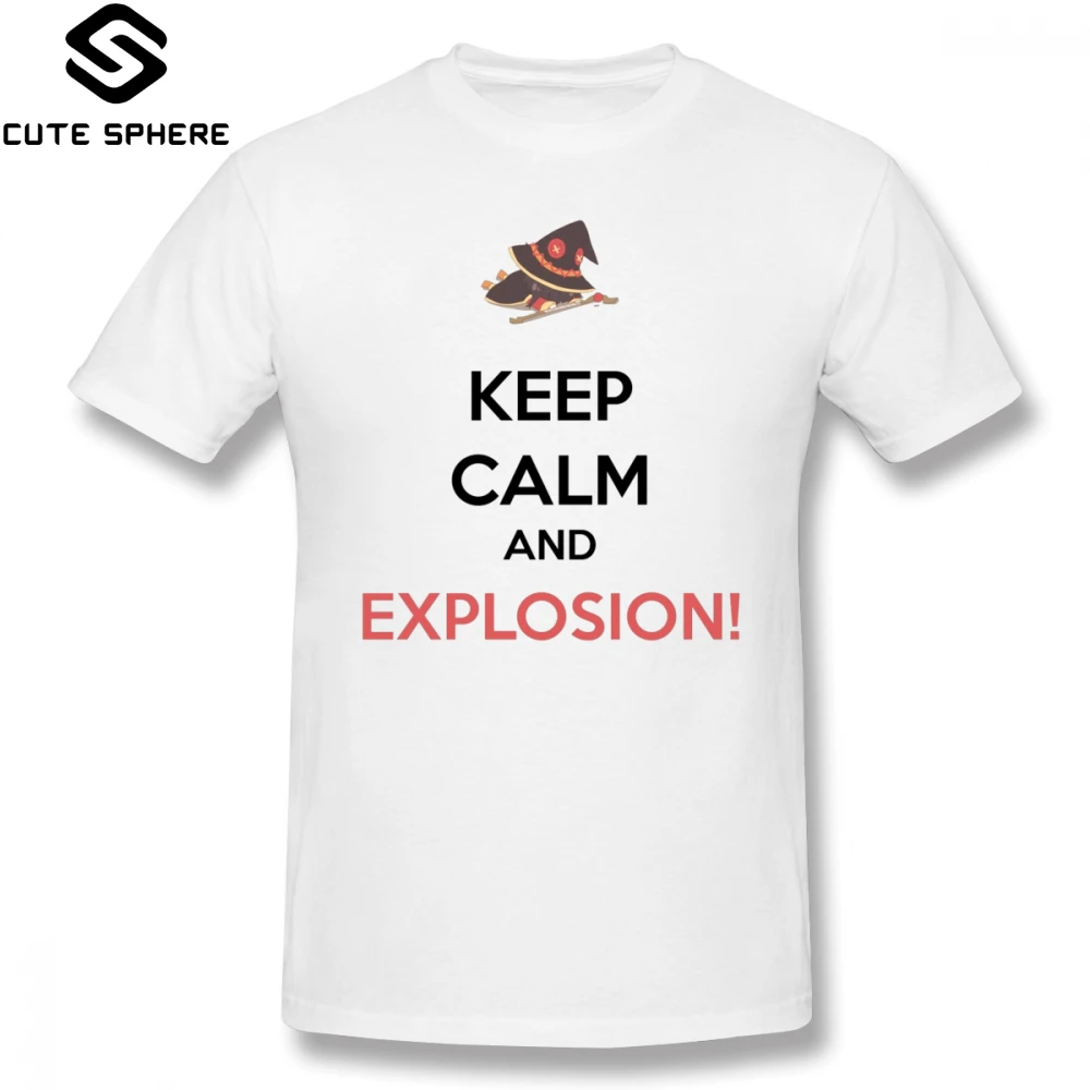 

Megumin T Shirt Megumin Explosion T-Shirt Cute Man Tee Shirt 100 Cotton Basic Graphic 5x Short Sleeves Tshirt