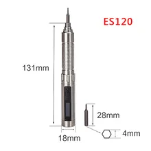 Электрический шуруповерт мини ES120 точность движения Управление Беспроводные с STM32 Процессор 3 оси гироскопа PH00 SL2 биты Портативный чехол