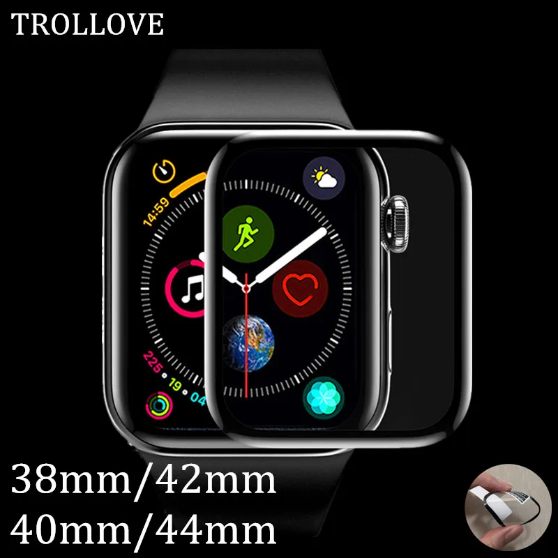 

Screen Protector Clear Full Coverage Protective Soft Film for iWatch 5 Apple Watch Series 3 2 4 40MM 44MM 38MM 42MM (Not Glass)