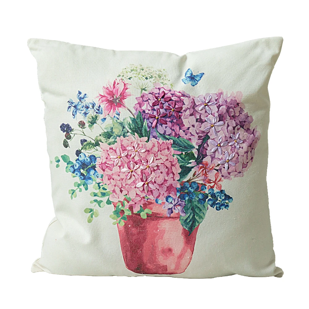 us 3 65 43 off home decorative latest design embroidery macrame silk ribbons printed cushion pillow cover in pillow case from home garden on latest pillow design