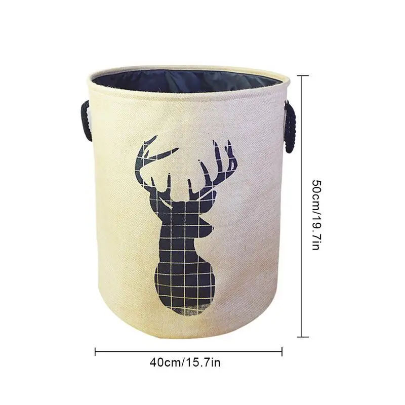 القطن الكتان طوي تخزين دلو اضافية لعبة كبيرة الملابس المنظم سلة الغسيل جميلة العملي الرئيسية المنتجات المورد