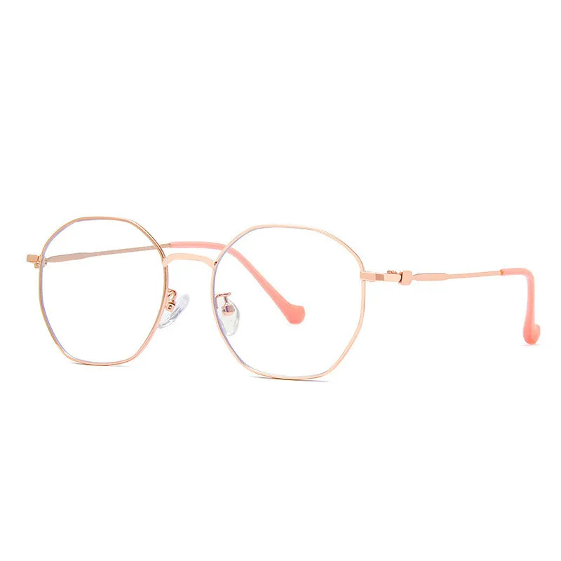 Skup Brightzone mężczyźni kobiety metalowa ramka do okularów komputera okrągłe przezroczyste okulary optyczne z jasne krótkowzroczność gry gogle okulary