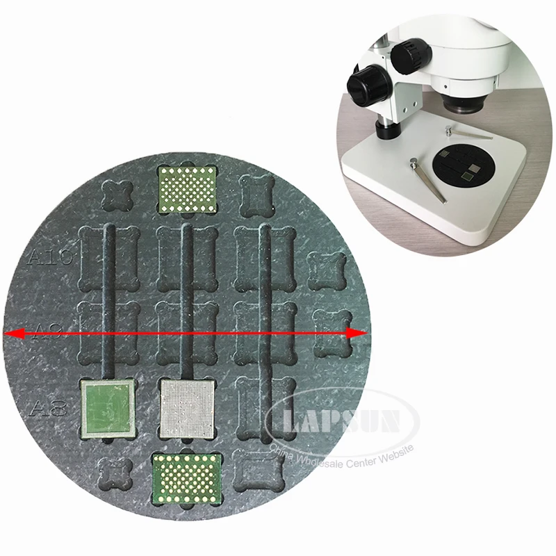 95 мм микроскоп Рабочая пластина сценическая плата держатель объекта IC местоположение крепления для NAND чип процессор A8 A9 A10 пайка клей удаление