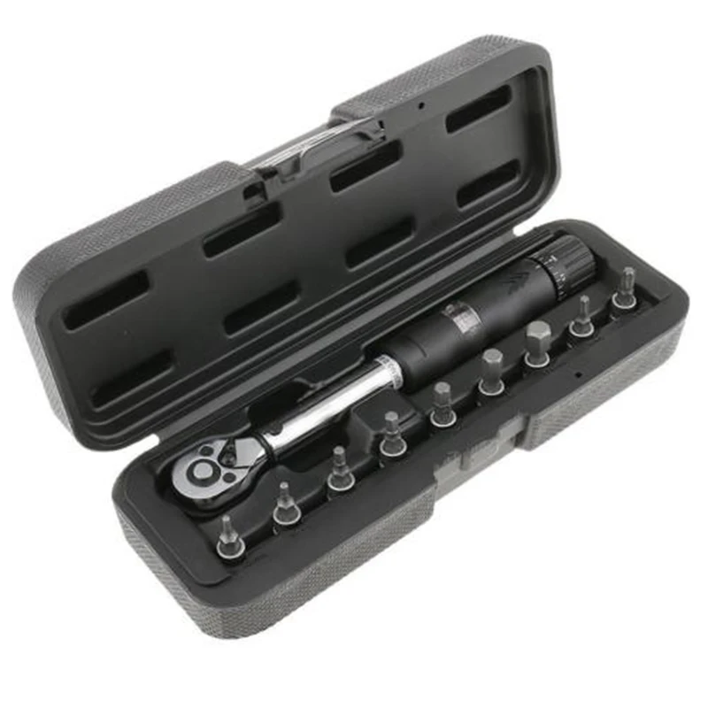 

Professional Bicycle Bike Torque Wrench Allen Key Tool Socket Set Kit 2-10mm