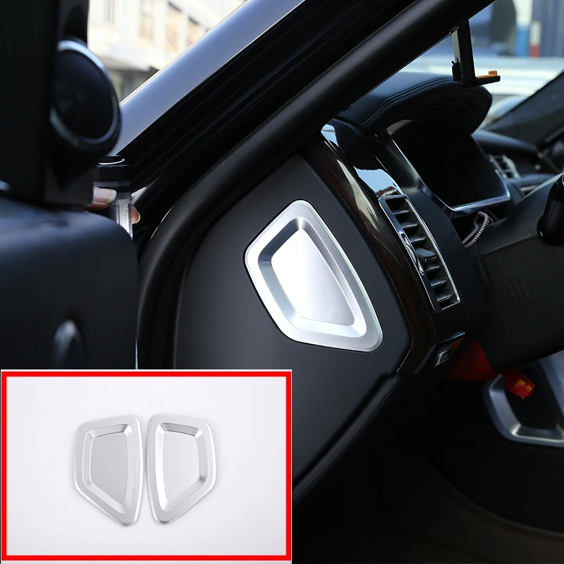 2pcs For Land Rover Range Rover Vogue Autobiography 2014-2017 L405 ABS Chrome Side Center Console Decoration Panel Cover Trim 1