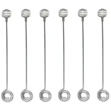 7 дюймов природа из нержавеющей стали медовая Палочка Набор из 6(6 шт