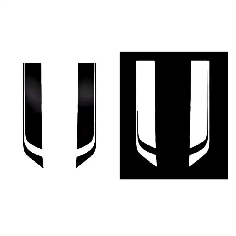 

Car Sticker Hood Racing Sport Stripe Anti-fading Waterproof Personality Creativity Decorative Decal Auto Accessories Black White