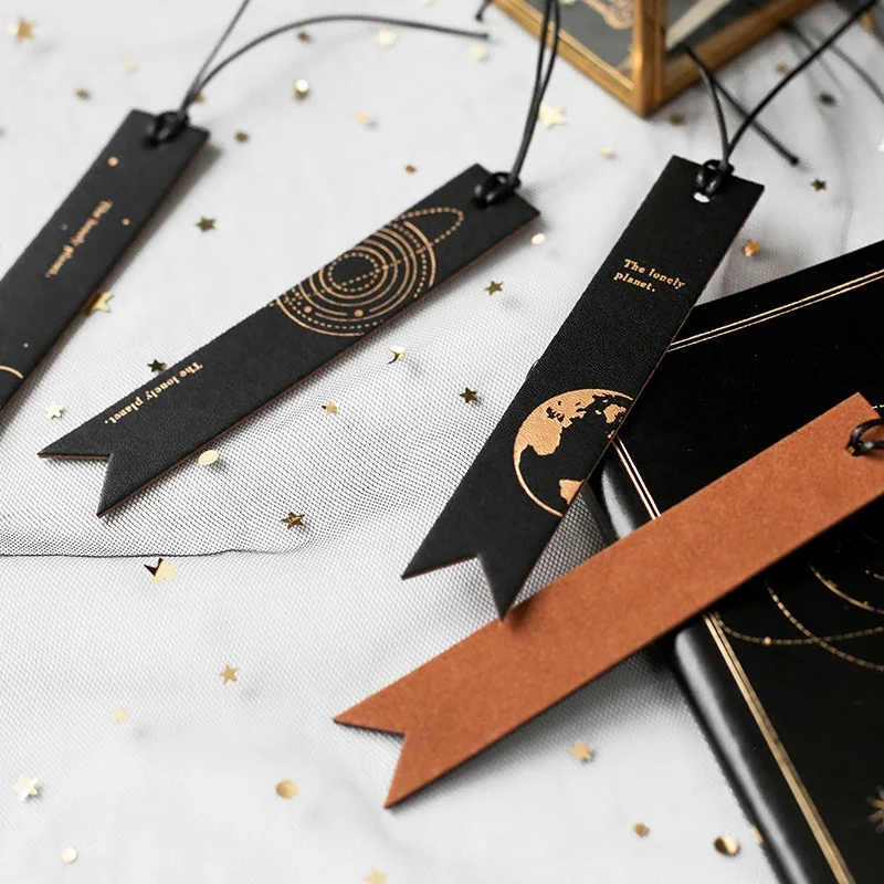 

1PC Vintage Map Planet Bookmarks Cute Universe Paper Book Marks Postcard For Kids Girls Gifts School Supplies Kawaii Stationery