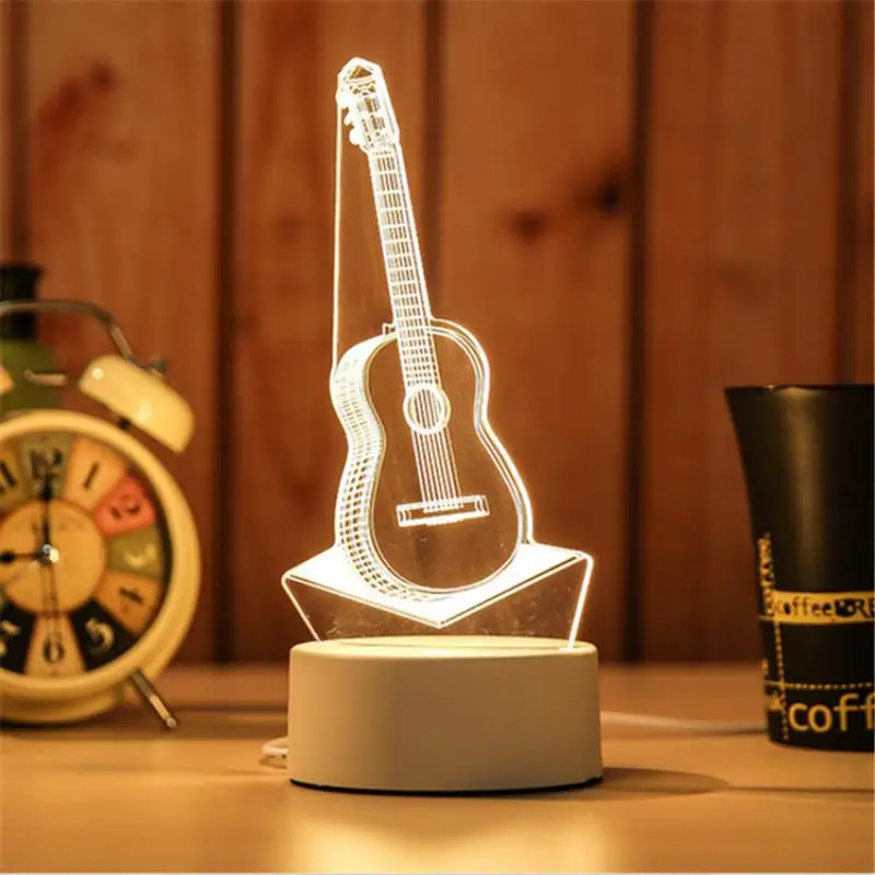 Креативный 3D ночной Светильник, новинка для спальни, прикроватная лампа, супер настольная лампа, новинка, светодиодный ночной Светильник s