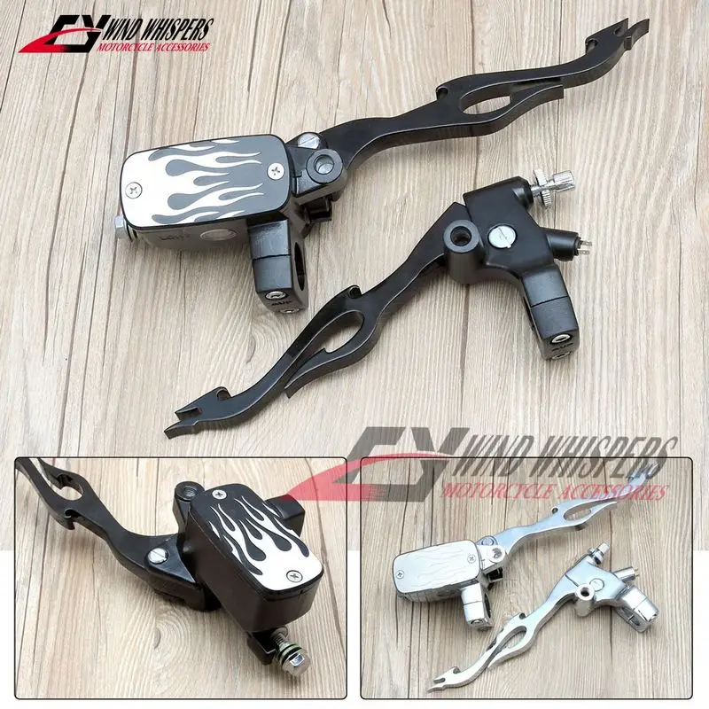 1" 25mm Flame Hydraulic Clutch Assembly Brake Master Cylinder For Honda Magna Steed Shadow