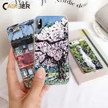 

CASEIER Mosaic Phone Case For iPhone X XS MAX XR Japanese Style Soft Silicone Funda For iPhone 8 7 6 6s Plus 5 5s SE Capa Case