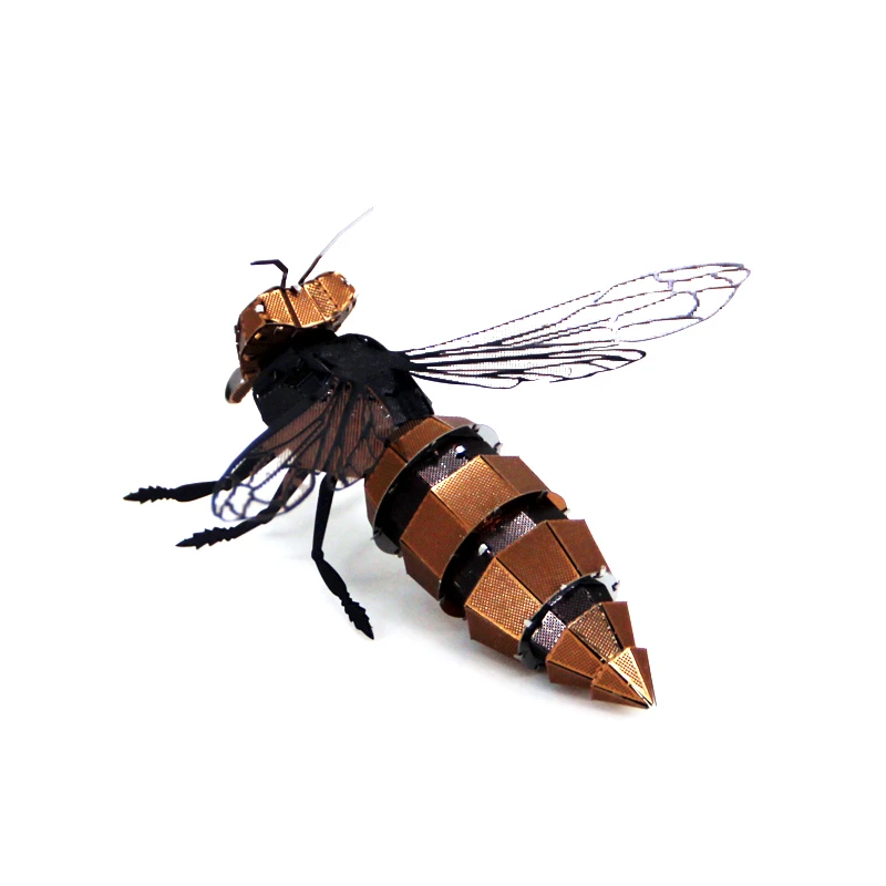 Новый цвет васп 3D металлические головоломки животные пчела Hornet модель лазерная