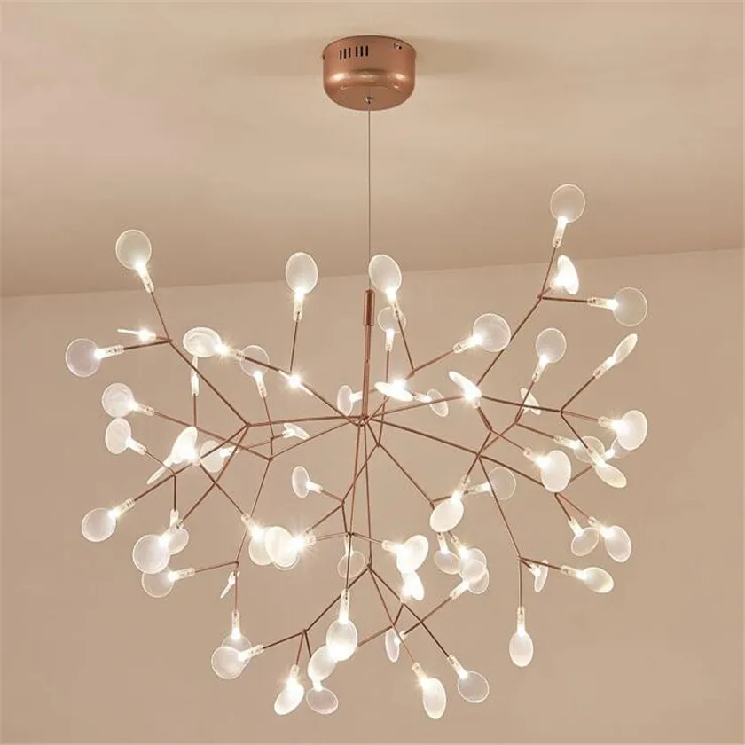 

New Design Acrylic Modern Chandelier Lighting lamp G4 led Chandelier Ceiling Luminaria Bedroom Suspended Lamp Firefly Lustre