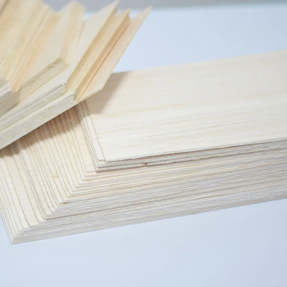 20 шт тонкая деревянная доска панель доска для DIY Искусство Ремесло Декор Строительная модель 100x100x1 мм