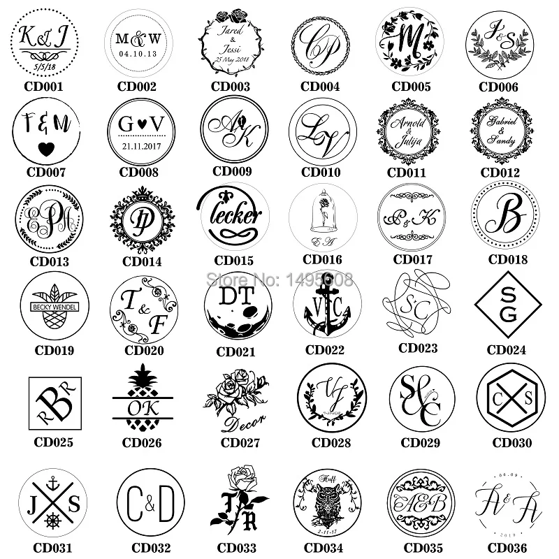 Free Shipping Customize logo Personalized image custom seal wax sealing stamp wedding Invitation Re - 32370381227
