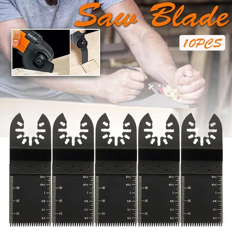 

34mm Quick Release, Oscillating Tool Precision Saw Blade For Multifunction Electric Tools,wood Working Saw Blade Fittings 10PCS