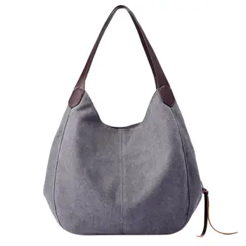 

Vintage Women Canvas Shoulder Bag Hand Bags Ladies Casual Handbag Totes Hobos Sling Shoulder Bags Bolsas Feminina 2018 Z60
