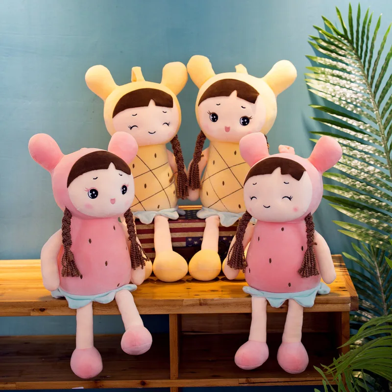 

35/50cm New Style Fruit Doll Cute Small Girl Plush Toys Sleep Pillow Children Birthday Gift on Behalf