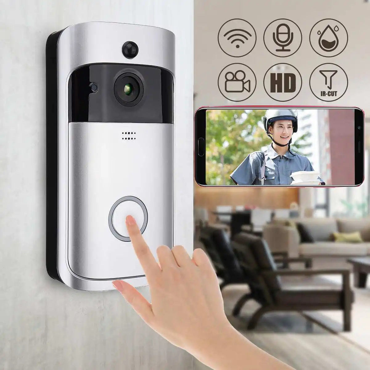 

Smart IP Video Intercom WI-FI Video Door Phone Control Doorbell Camera Two Way Talk For Alarm Wireless Security Camera